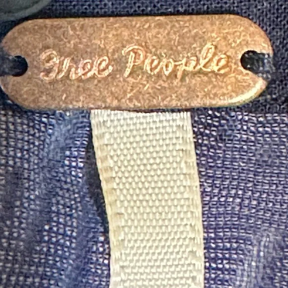 Free People blue velvet dress Medium - Picture 2 of 9